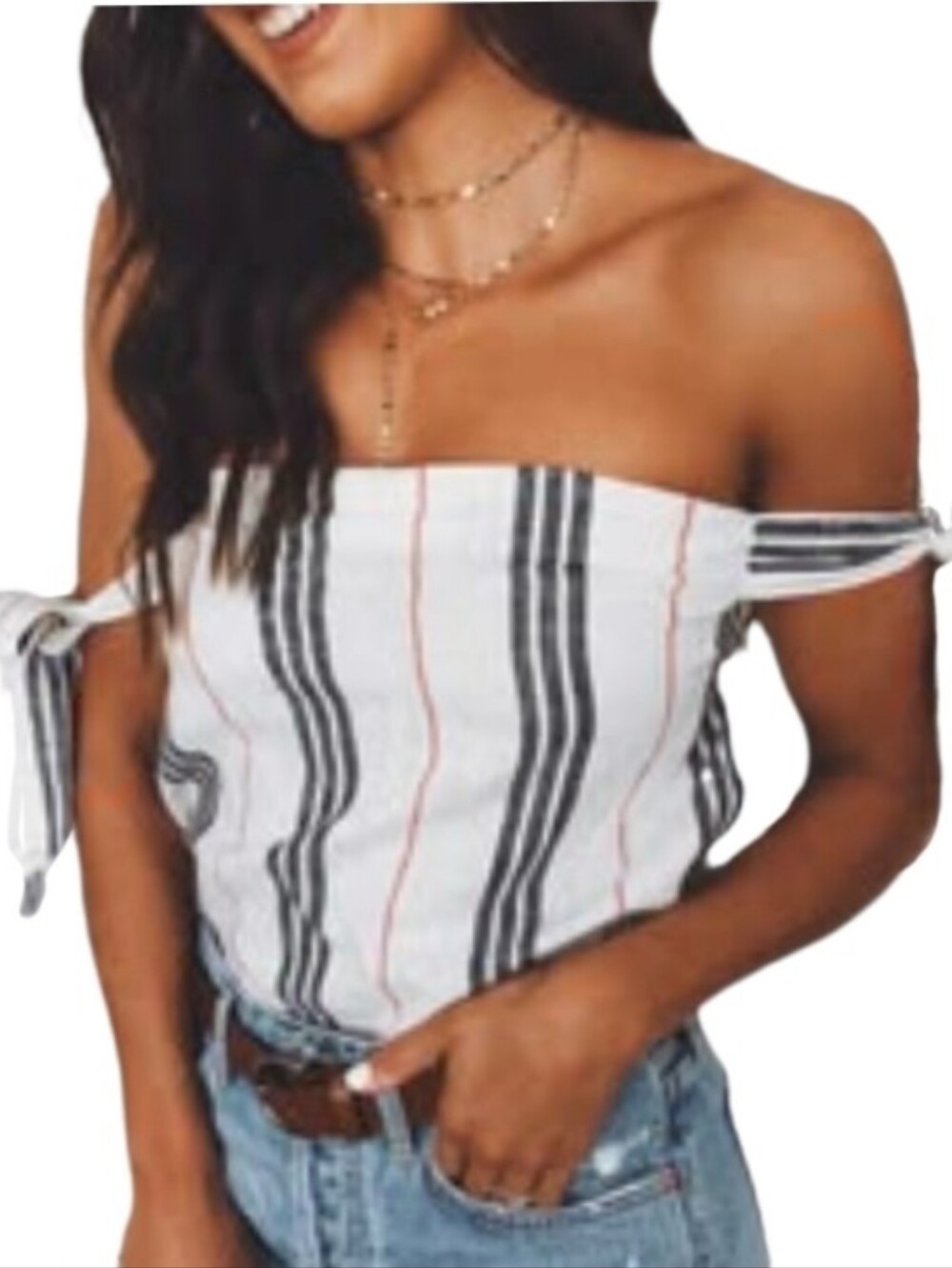 BCBGeneration Linen Blend Top White Size XXS